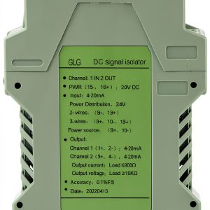 24V Current Isolator Transmitter 4-20mA 1 in and 1 Out 1 in 2 Out Low Power Consumption for (One Input and Two outputs 4-20mA to 4-20mA)-0