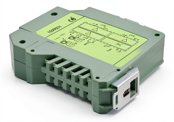 24V Current Isolator Transmitter 4-20mA 1 in and 1 Out 1 in 2 Out Low Power Consumption for (One Input and Two outputs 4-20mA to 4-20mA)-4