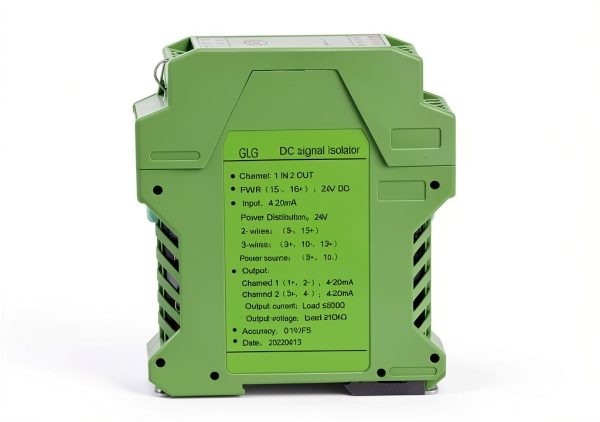 24V Current Isolator Transmitter 4-20mA 1 in and 1 Out 1 in 2 Out Low Power Consumption for (One Input and Two outputs 4-20mA to 4-20mA)-2