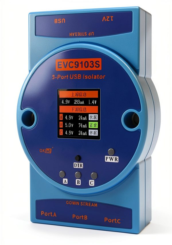 USB 2.0 Isolator BUELEC EVC9103S 1500V 3 Port Rail Mount-3