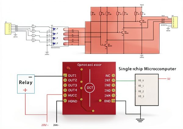 NOYITO TLP281 4-Channel Optocoupler Isolation Board for High and Low Level Optocoupler Isolation Expansion Board (Pack of 5)-5